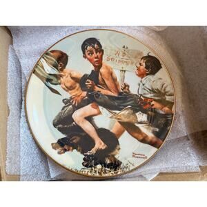 Norman Rockwell 1974 "The Streaker Plate" Gorham Fine China